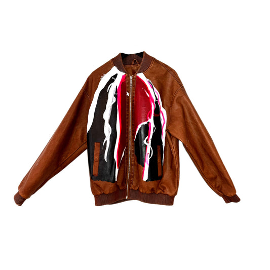 Jesus print lightweight canvas jacket